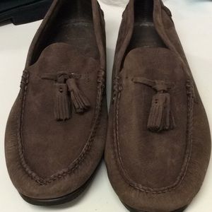 Brooks Brothers suede chocolate colored loafers